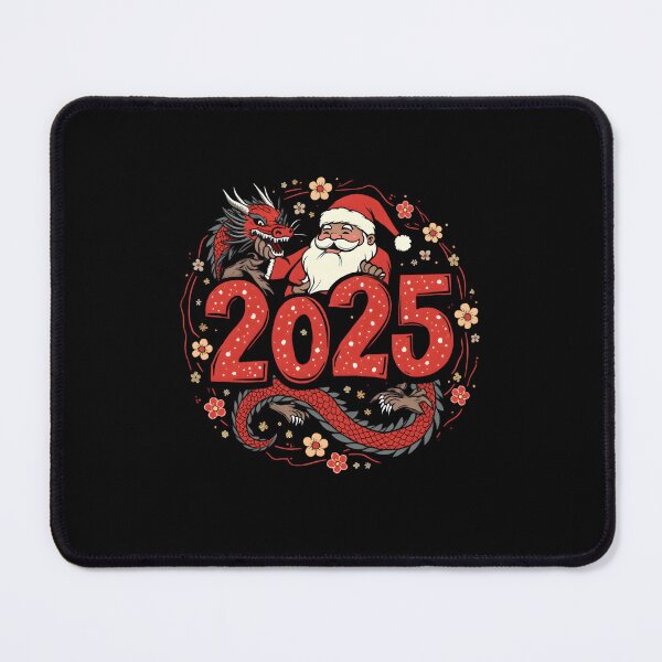 Item preview, 2025 New Year Artwork: Santa Claus with Japanese Dragon designed and sold by Nihonify.