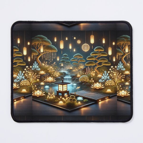 Item preview, The Glowing Japanese Garden: A Tranquil Oasis of Light and Serenity designed and sold by Meta2Physical.