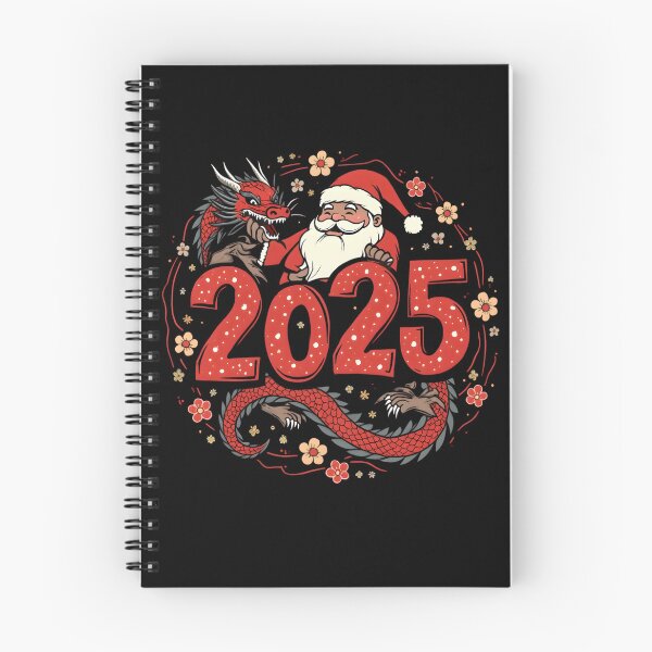 Item preview, 2025 New Year Artwork: Santa Claus with Japanese Dragon designed and sold by Nihonify.