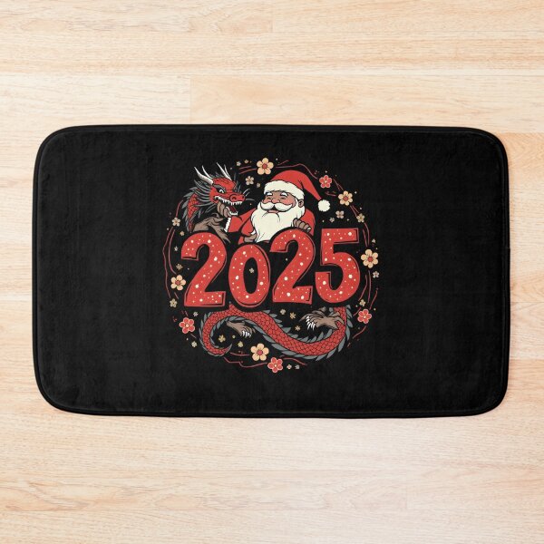 Item preview, 2025 New Year Artwork: Santa Claus with Japanese Dragon designed and sold by Nihonify.