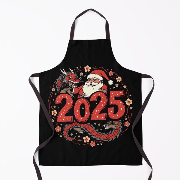 Item preview, 2025 New Year Artwork: Santa Claus with Japanese Dragon designed and sold by Nihonify.