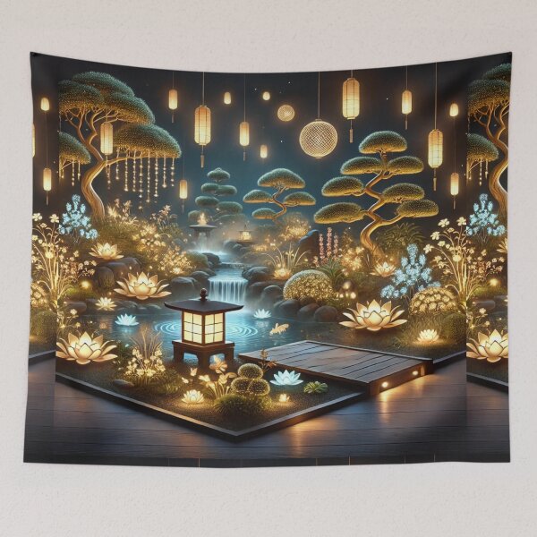 Item preview, The Glowing Japanese Garden: A Tranquil Oasis of Light and Serenity designed and sold by Meta2Physical.