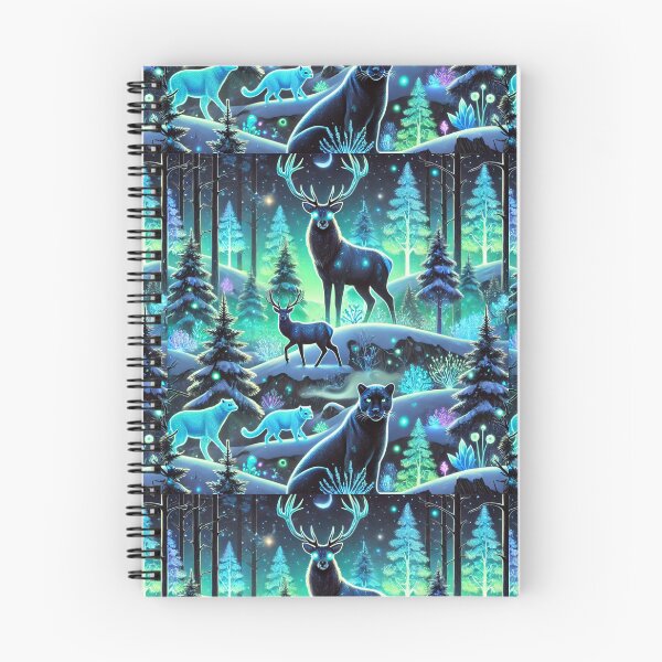Item preview, The Glowing Forest: A Mystical Winter Wonderland of Bioluminescent Wildlife designed and sold by Meta2Physical.