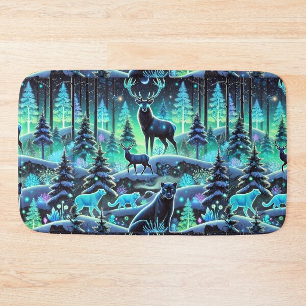 Item preview, The Glowing Forest: A Mystical Winter Wonderland of Bioluminescent Wildlife designed and sold by Meta2Physical.