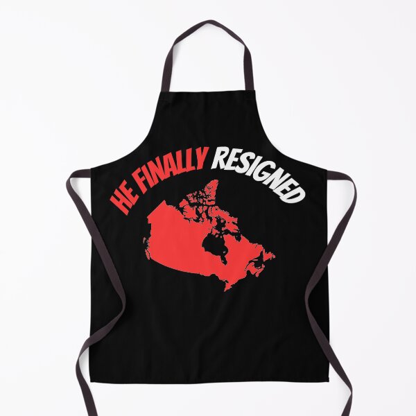 Item preview, He Finally Resigned - Canadian political jokes designed and sold by 2Cheesy4U.