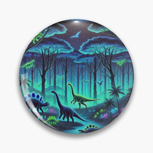 Item preview, The Glowing Dinosaur Forest: A Bioluminescent Prehistoric Wonderland designed and sold by Meta2Physical.