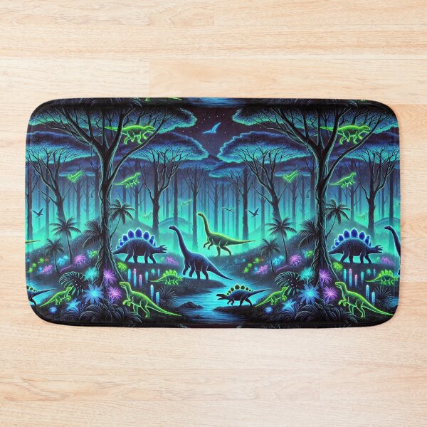 Item preview, The Glowing Dinosaur Forest: A Bioluminescent Prehistoric Wonderland designed and sold by Meta2Physical.