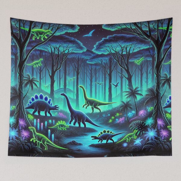 Item preview, The Glowing Dinosaur Forest: A Bioluminescent Prehistoric Wonderland designed and sold by Meta2Physical.