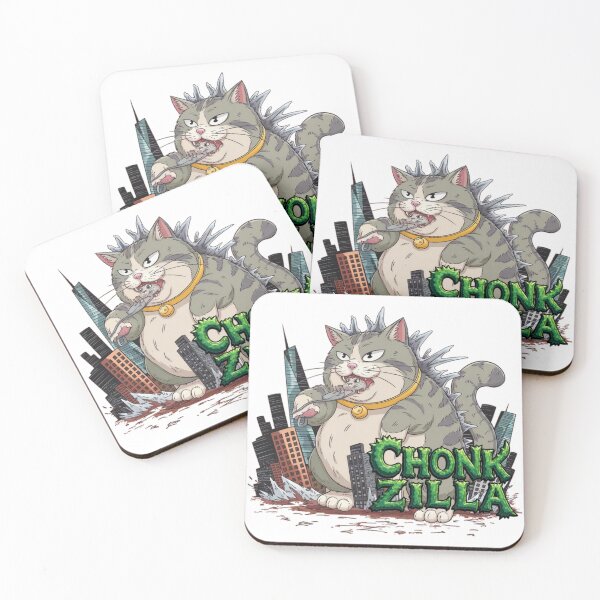 Item preview, CHONKZILLA, Giant Monster Cat designed and sold by ChonkingHazard.
