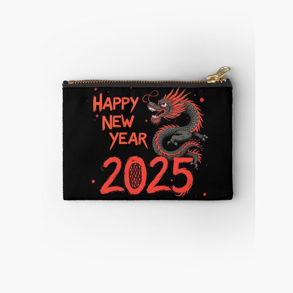 Item preview, Happy New Year 2025: Red and Black Dragon Illustration designed and sold by Nihonify.