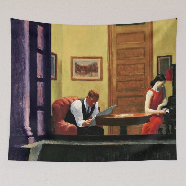 Item preview, Edward Hopper Room In New York designed and sold by SummerlandsArt.