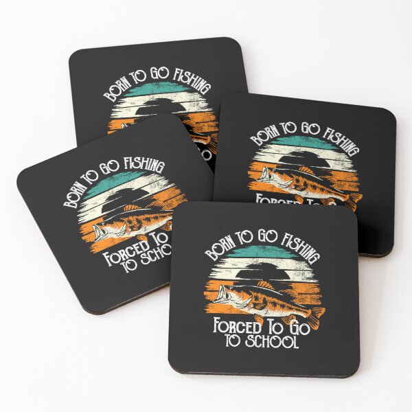 Item preview,  Funny Born to Go Fishing Forced to Go to School Bass Fishing  designed and sold by TeeByDesignsCo®.