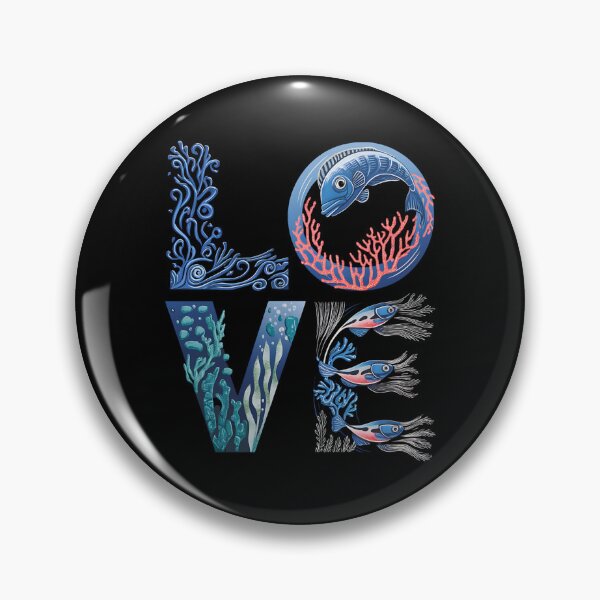 Artikelvorschau, Ocean Love Design mit Fischen und Korallen - Illustration des Meereslebens entworfen und verkauft von Karsten Stier.