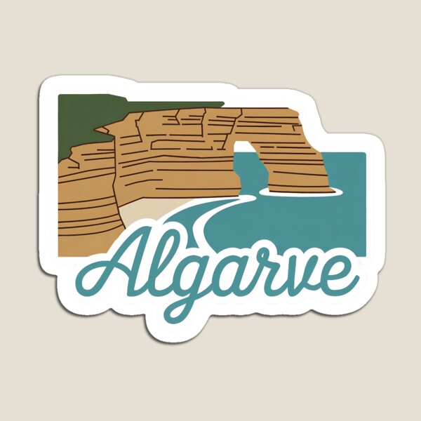 Artikel-Vorschau von Algarve, Küstenklippen, Malerische, Portugal, Abbildung, designt und verkauft von VisualArtsOasis.