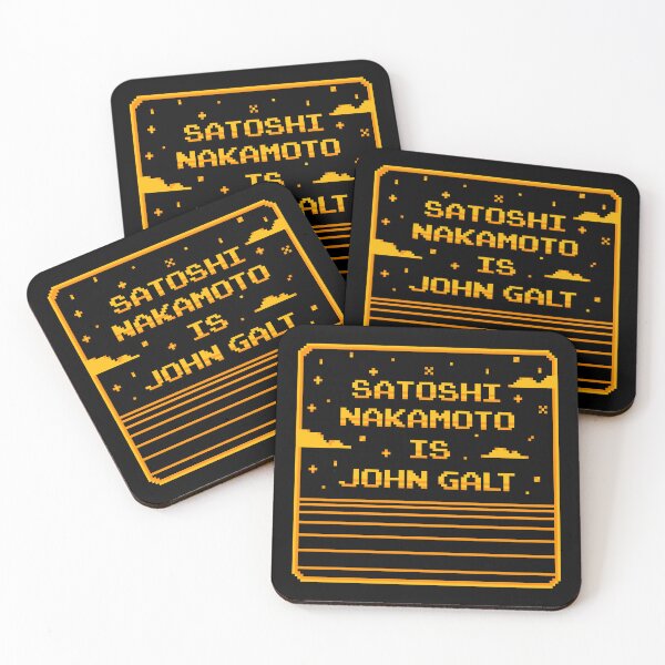Item preview, Satoshi Nakamoto is John Galt Retro Meme designed and sold by CyberRex.