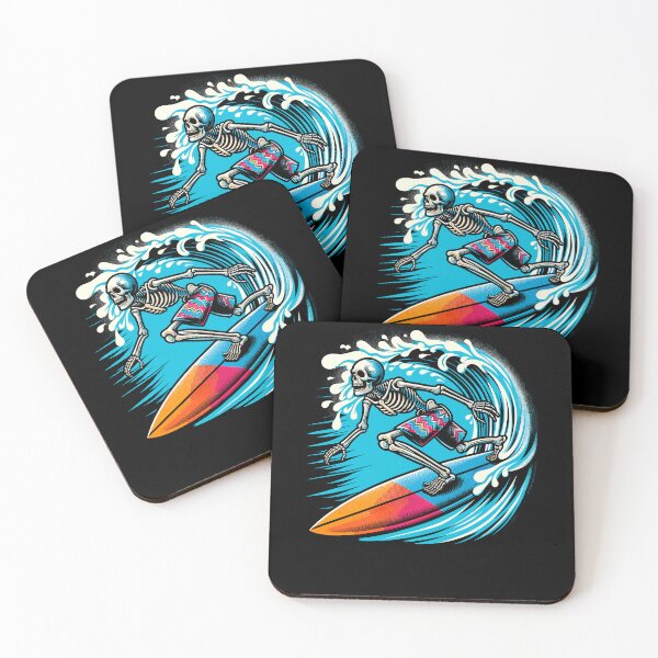 Item preview, Cool Surfing Skeleton Surfer Surfboard Lover Surfboarder Fans designed and sold by Dressed For  Duty.