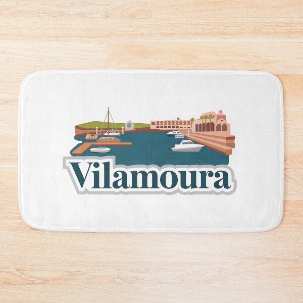 Item preview, Vilamoura Marina Scenic Algarve Illustration designed and sold by VisualArtsOasis.
