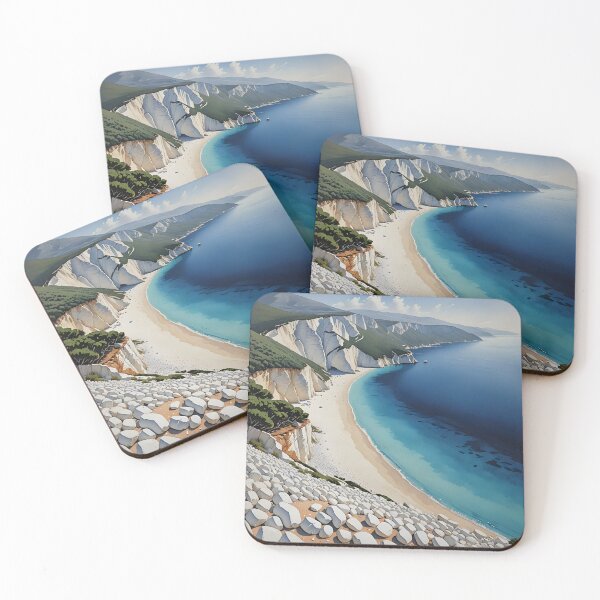 Item preview, Myrtos Beach, Kefalonia: White Cliffs and Turquoise Waters designed and sold by LSVart.