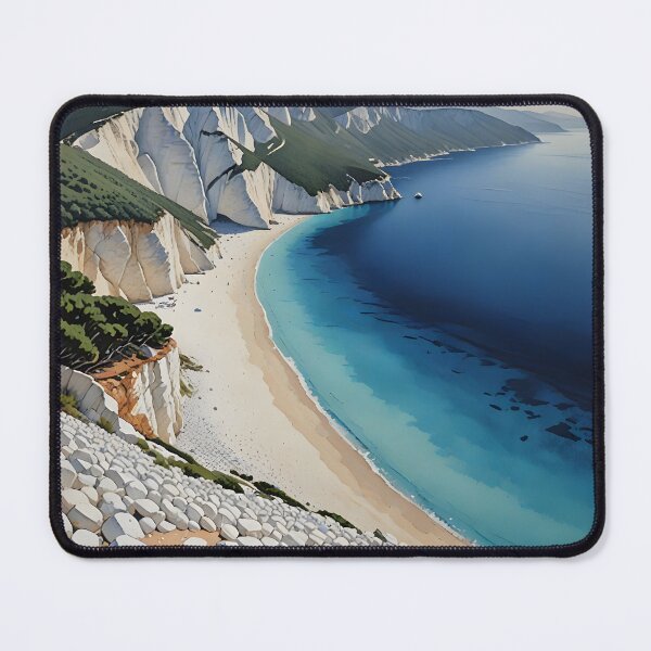 Item preview, Myrtos Beach, Kefalonia: White Cliffs and Turquoise Waters designed and sold by LSVart.