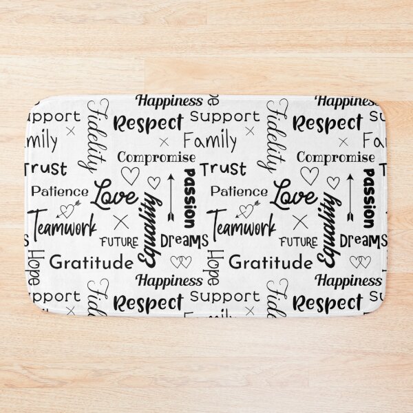 Item preview, Secrets To A Happy Marriage Relationship Typographic Pattern designed and sold by CreativeBridge.