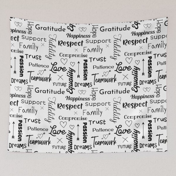 Item preview, Secrets To A Happy Marriage Relationship Typographic Pattern designed and sold by CreativeBridge.