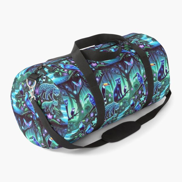 Item preview, The Enchanted Bioluminescent Rainforest: A Neon Jungle Awakens designed and sold by Meta2Physical.