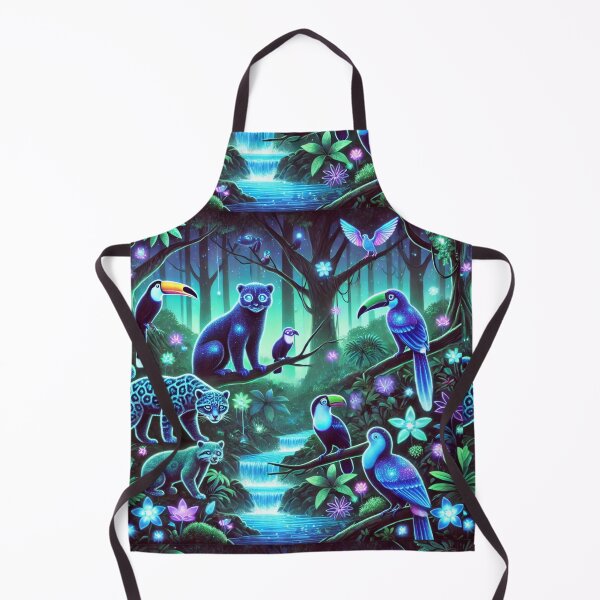 Item preview, The Enchanted Bioluminescent Rainforest: A Neon Jungle Awakens designed and sold by Meta2Physical.