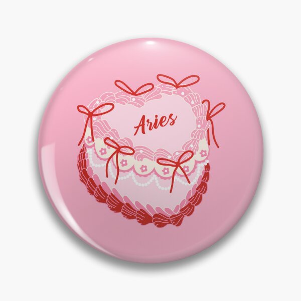 Item preview, Aries heart shaped cake. Zodiac cake. Cake with bows. designed and sold by CoCoArt-Ua.