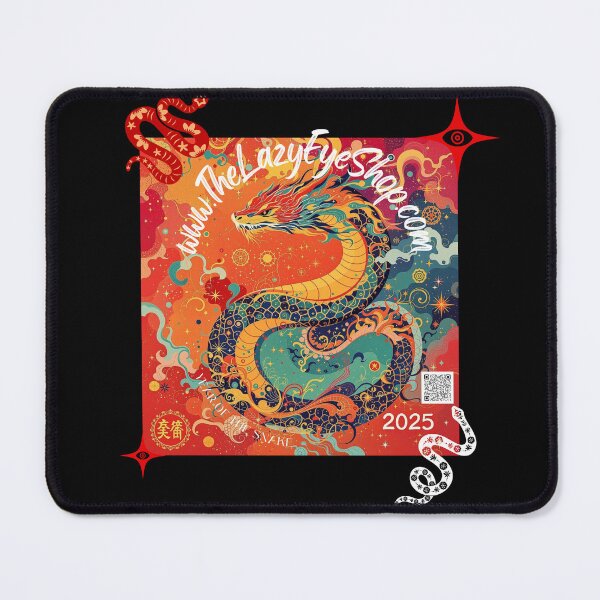Item preview, NightCafe 2025 Year of The Snake Design designed and sold by THELAZYEYESHOP.