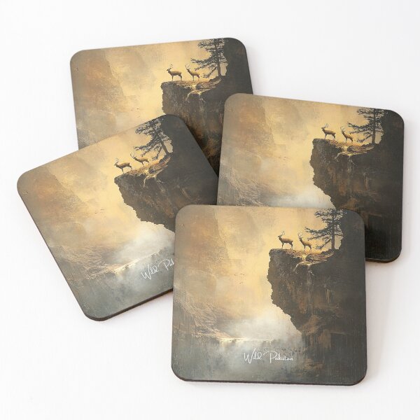 Item preview, Majestic Stags on a Cliffside designed and sold by NomadicDreamer.