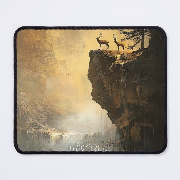 Item preview, Majestic Stags on a Cliffside designed and sold by NomadicDreamer.
