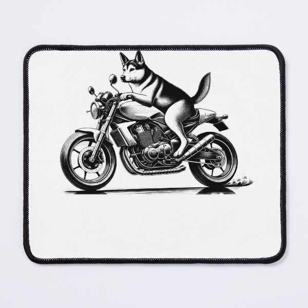 Item preview, Cool Carolina Dog Riding a Motorcycle Biker Dog Lover designed and sold by Kimberley King Art King Art.