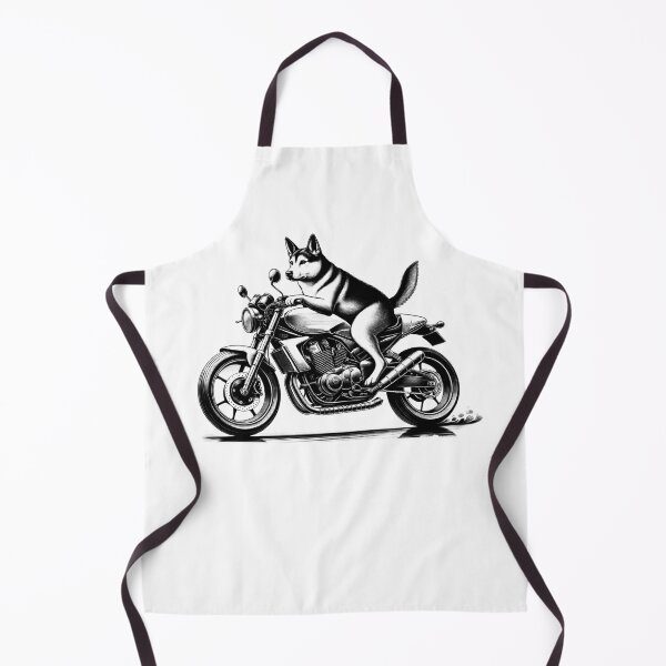 Item preview, Cool Carolina Dog Riding a Motorcycle Biker Dog Lover designed and sold by Kimberley King Art King Art.