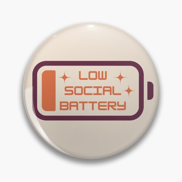 Aperçu de l'œuvre Faible batterie sociale créée et vendue par BookInhaler.