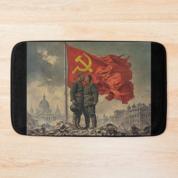 Item preview, Love Always Wins Gay Russian Military Leather Daddies Leder Pride Freedomovich Collective Graphic Design designed and sold by ItsAKinkThing.