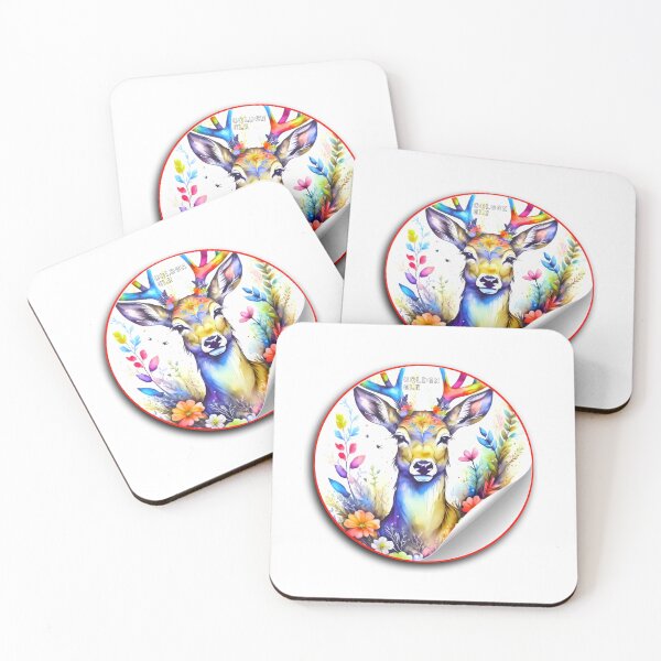 Item preview, Rainbow ELK Colorful illustrations designed and sold by ExploreAura Studio.