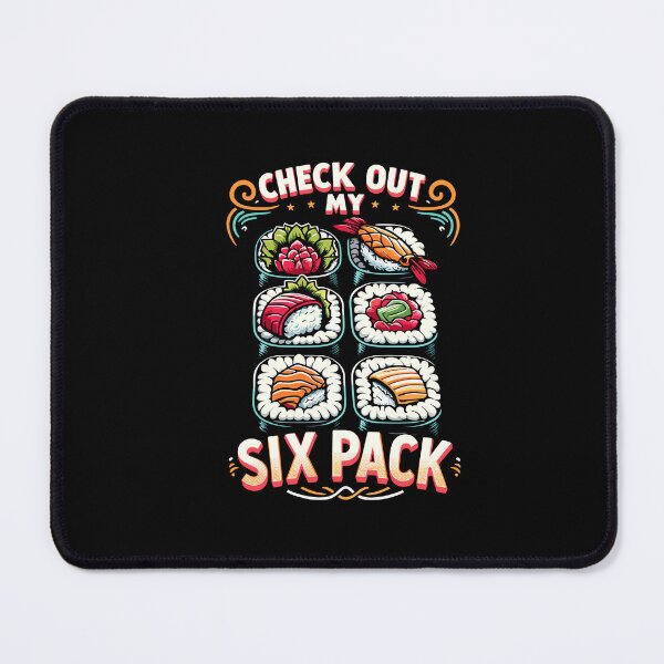 Item preview, Check Out My Six Pack Salmon Sushi Japanese Food Cuisine designed and sold by Dressed For  Duty.