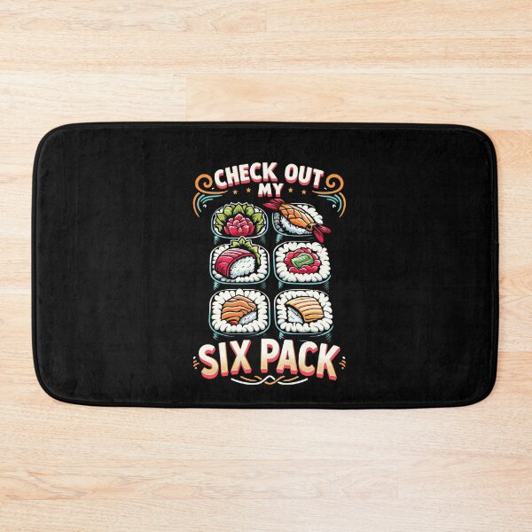 Item preview, Check Out My Six Pack Salmon Sushi Japanese Food Cuisine designed and sold by Dressed For  Duty.