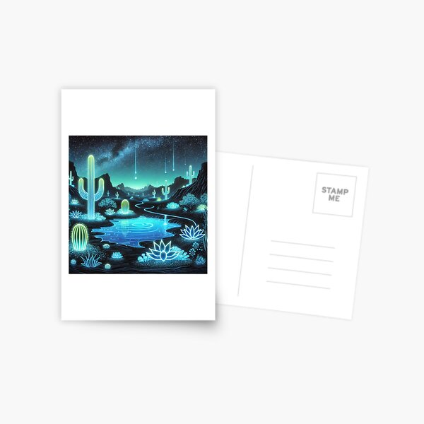 Item preview, The Neon Desert: A Cosmic Oasis Under the Stars designed and sold by Meta2Physical.