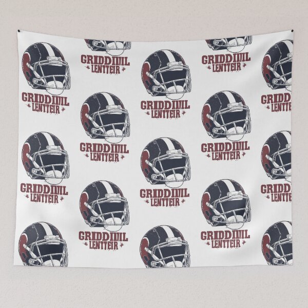 Item preview, Vintage Gridiron Football Helmet Design designed and sold by PixelMuse2024.