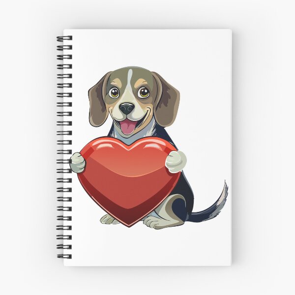 Item preview, Love my beagle dog Valentine heart AI generated designed and sold by EngineerGoC.