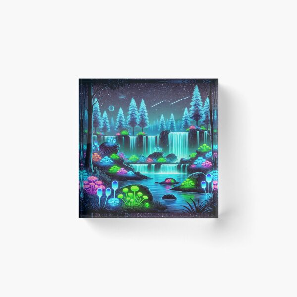 Item preview, The Luminous Waterfall: A Dreamscape Under the Stars designed and sold by Meta2Physical.
