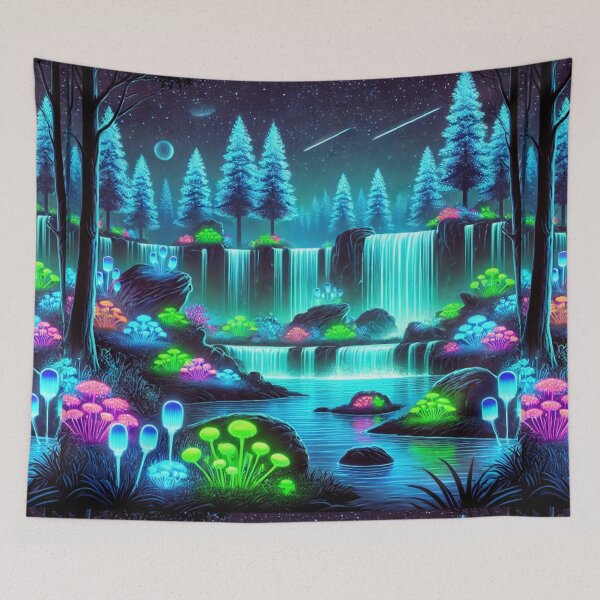 Item preview, The Luminous Waterfall: A Dreamscape Under the Stars designed and sold by Meta2Physical.