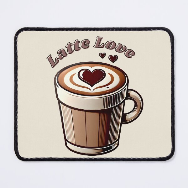 Item preview, Latte Love - Coffee Art Inspired Design designed and sold by Dantin.