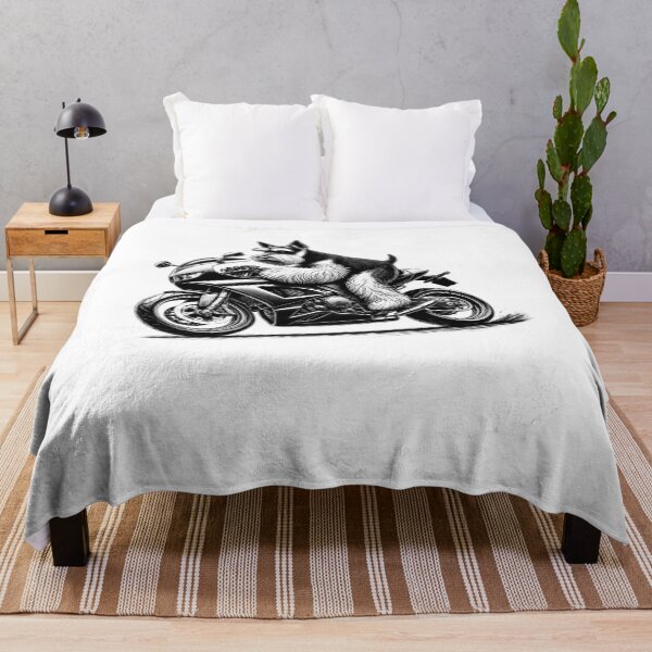 Item preview, Cool Cesky Terrier Riding a Motorcycle Biker Dog Lover designed and sold by Kimberley King Art King Art.