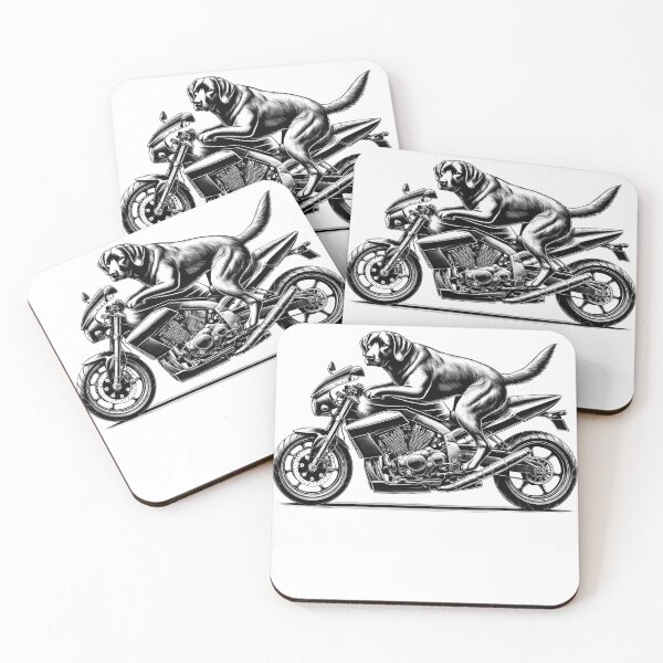 Item preview, Cool Chesapeake Bay Retriever Riding a Motorcycle Biker Dog Lover designed and sold by Kimberley King Art  King Art.