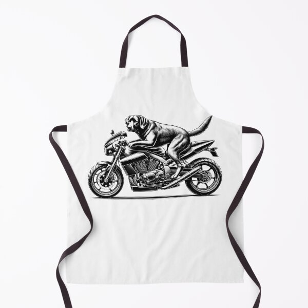Item preview, Cool Chesapeake Bay Retriever Riding a Motorcycle Biker Dog Lover designed and sold by Kimberley King Art King Art.