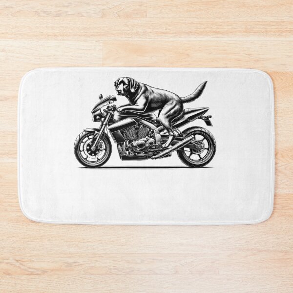 Item preview, Cool Chesapeake Bay Retriever Riding a Motorcycle Biker Dog Lover designed and sold by Kimberley King Art  King Art.
