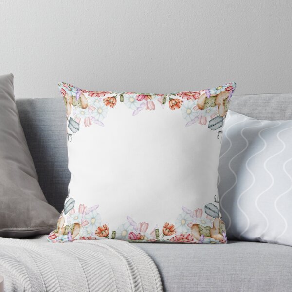 Item preview, watercolors digital frames Garden Friends: Bunnies and Hedgehogs designed and sold by NelenaArt.