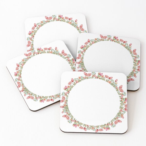 Item preview, watercolors digital frames Garden Friends: Bunnies and Hedgehogs designed and sold by NelenaArt.